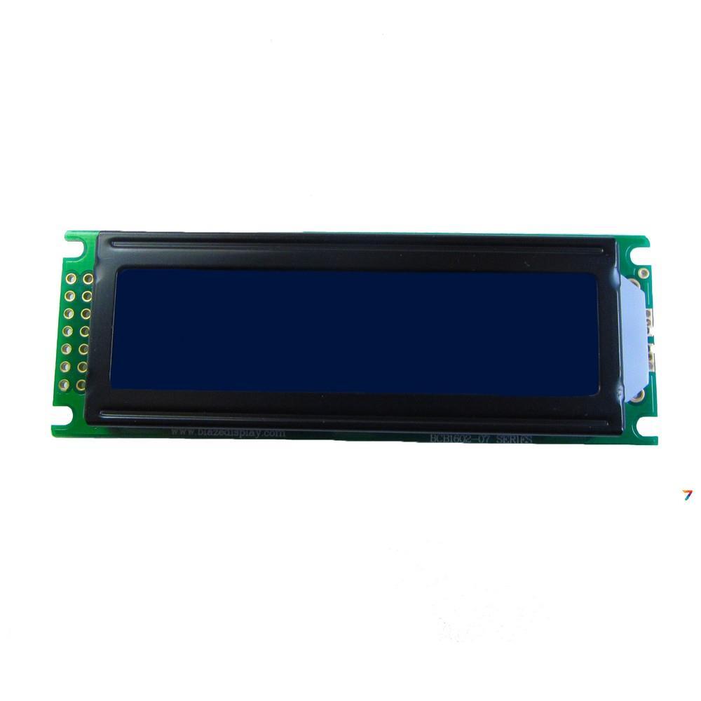 BCB1602-07-LW-SNMWD РКІ модуль: 16 символів 2 рядки: Розміри 85.0x30.0 мм: колір символів: білий, фону: синій. Розмір символу:, фото 1