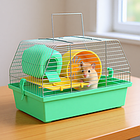 Клітка для гризунів Віла Люкс 1 (35 х 225 х227) цинк бірюза