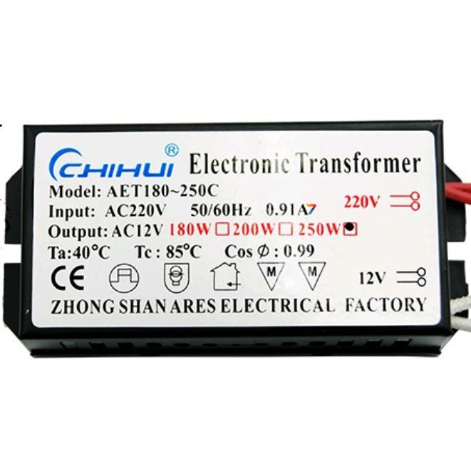 AET250C Драйвер, електронний трансформатор. Max 250 W. Вхід AC220-240V на виході AC12V., фото 1