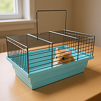 Клітка для щурів або хом'яків "Гризун" (280х180х150) блакитна