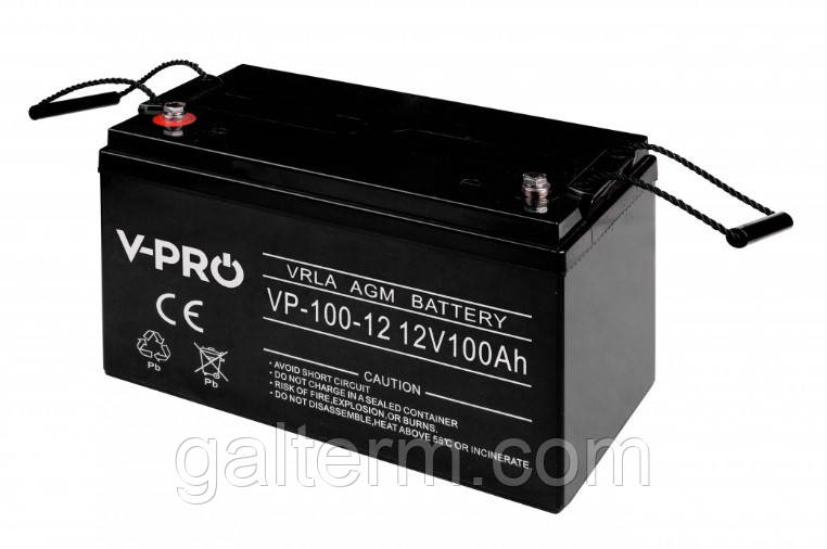 Акумулятор AGM Volt V-Pro VP-100-12 12V 100Аh VRLA, фото 1