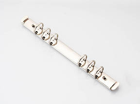 Затискачі для папок меню універсальні. Колір "Срібло". 230х20мм. Кільце 20мм, фото 3