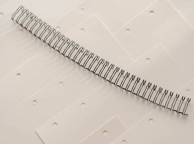 Обтиск для блокнотів з роз'ємними ланками. Колір Чорний. 290х14мм