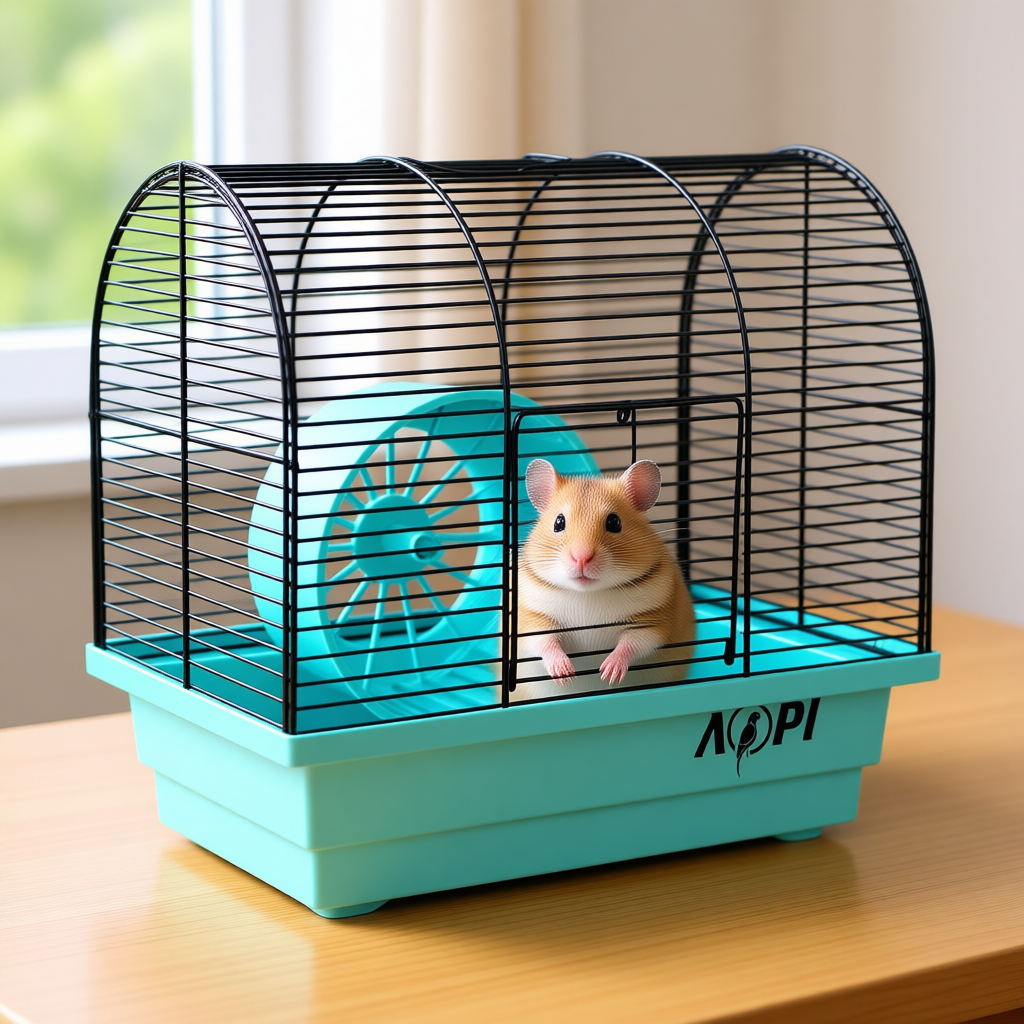 Клітка для гризунів Бунгало міні (280х180х280) блакитна