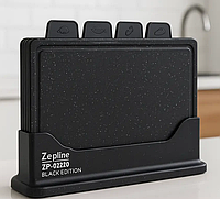 Набір із 4 обробних дощок на підставці Zepline дошки обробні пластикові Легка обробна дошка