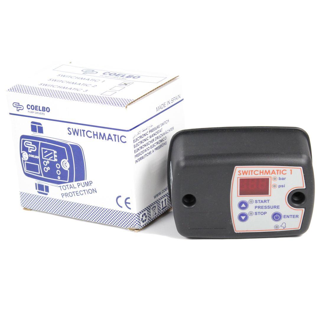 Електронне реле тиску COELBO SWITCHMATIC 1 (Іспанія) із захистом від сухого ходу, фото 1