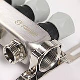 Колектор Standard 1" - 3/4" на 10 виходів в зборі для теплої підлоги, фото 2