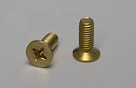 ГОСТ 17475-80, DIN 965 Гвинти з потайною головкою і хрестоподібним шліцом латунні