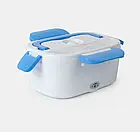 Ланч бокс із підігрівом їжі, Electric Lunch Box, Блакитний / Термо контейнер для їжі з підігрівом, фото 5