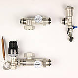 Колектор Gross 8504 1" - 3/4" на 2 виходи та кутова змішувальна група з насосом, фото 7