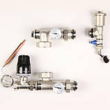 Колектор Gross 8504 1" - 3/4" на 10 виходів та пряма змішувальна група з насосом, фото 7