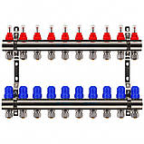 Колектор Gross 8504 1" - 3/4" на 10 виходів та пряма змішувальна група з насосом, фото 2