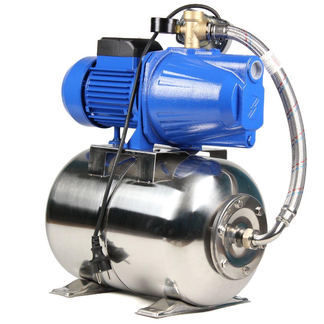 Насосна станція Кенле JET 100 L, 1.1 кВт + нержавіючий гідроакумулятор 24 літри, фото 1