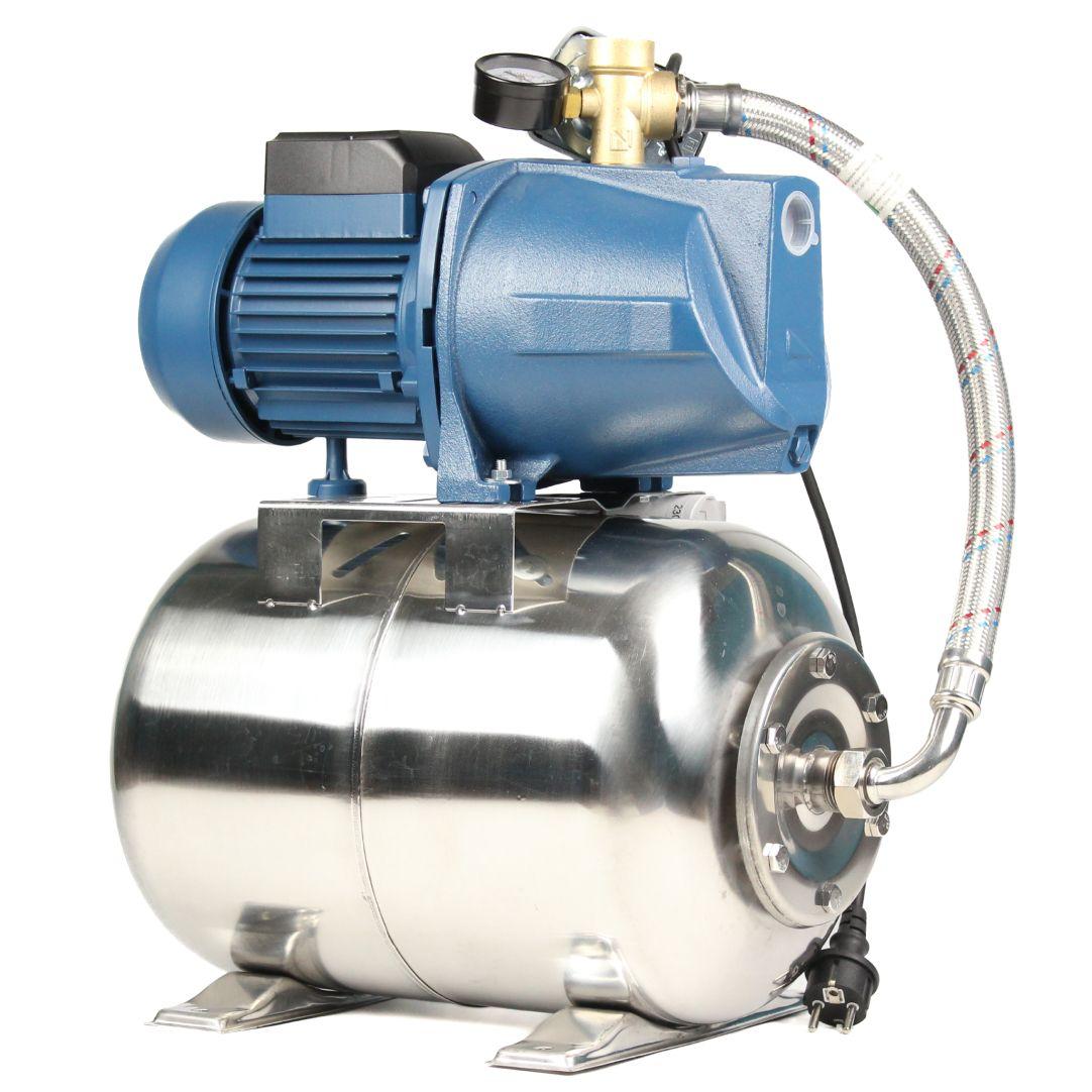 Насосна станція ROSA JSW 15MX, 1.1 кВт + нержавіючий гідроакумулятор 24 літри, фото 1