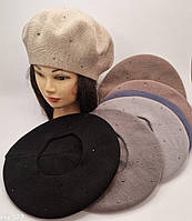 Оптом Берет кашемір зі стразами подвійний в Україні за низькими цінами