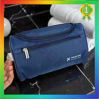 NS Жіноча чоловіча косметичка Neo Lux органайзер Travel Bag для подорожей з гачком синій несесер унісе 25Neo-ss