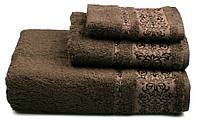 Полотенце махровое Bamboo 50х90 коричневое 500 г/м²