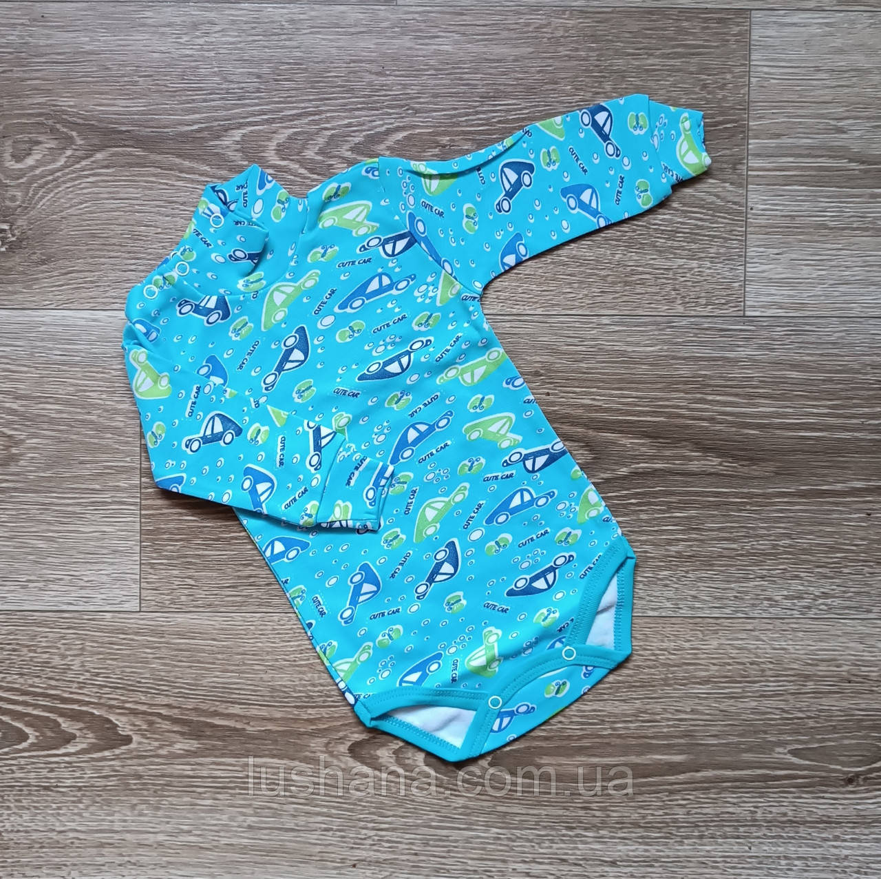 Боді гольф на хлопчика / довгий рукав / машинки / р.86, 12-18 міс., фото 1