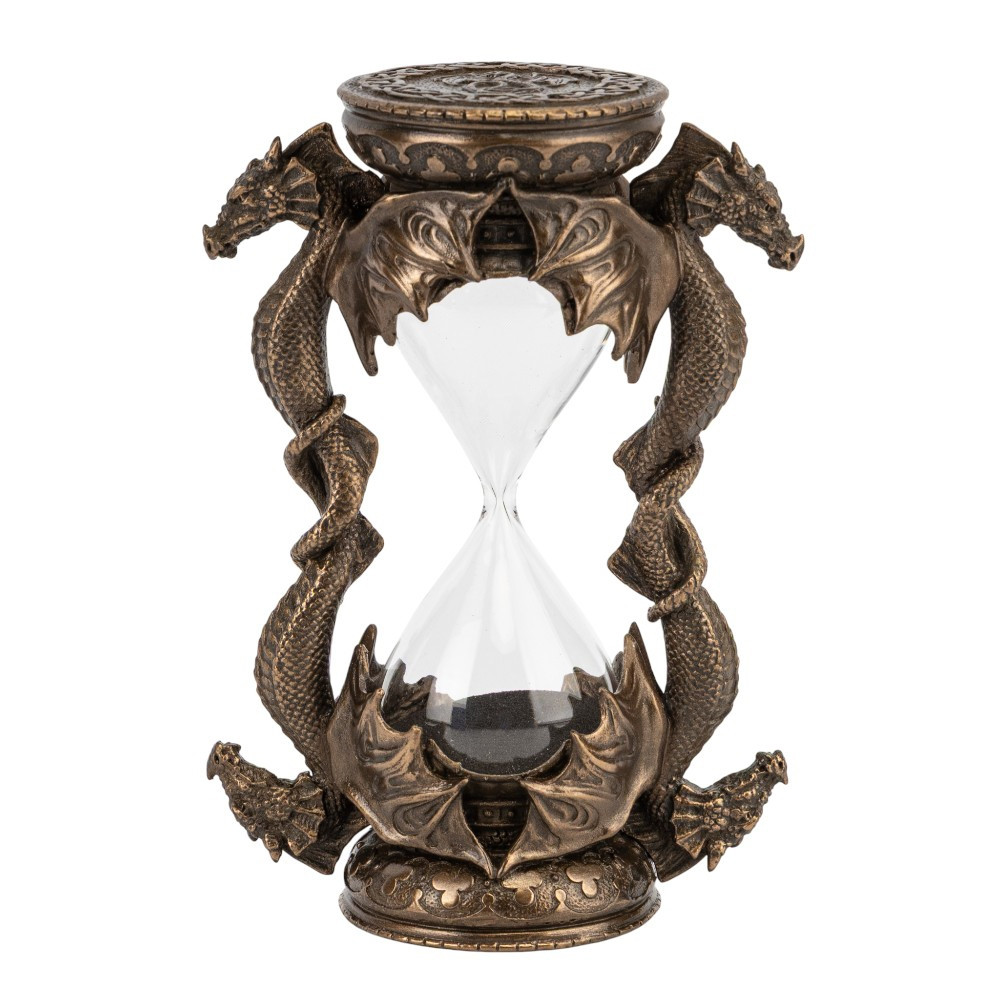 Годинник настільний пісочний Veronese Дракони часу 15 см 70646