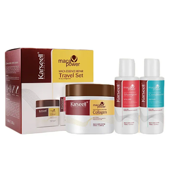 Тревел-набір для відновлення волосся з есенцією маки Karseell Мaca Essence Repair Travel Set (KRS-N01)