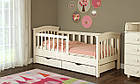 Дитяче ліжко для дівчинки біла з рожевим від 3 років з бортиками Baby Dream Color Star, фото 7