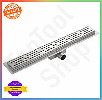 TS Душовий трап Koer з нержавіючої Extra Line сталі 70 см водовідвідний жолоб для душу з гідрозатвором дренажний SHT55_Q