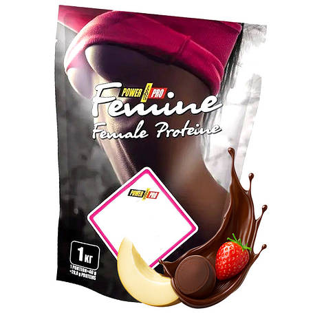 Протеїн Power Pro Femine 1 кг зі смаком, фото 1