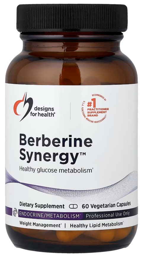 Designs for Health Berberine Synergy / Берберин підтримка рівня цукру в крові 60 капсул