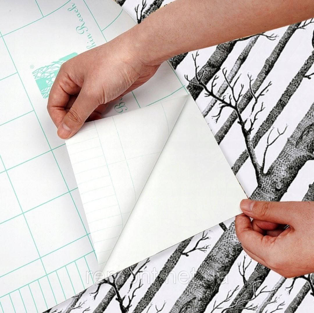 Самоклеючі вінілові шпалери в рулоні 45 см ×10 м. "Червоно-коричнева цегла" Миючі, 3D ефект, водостійкі, фото 1