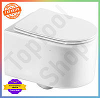 TS Унітаз підвісний Mixxus Premium із Extra Line системою змиву Tornado для ванної кімнати санітарний фарфор гіг SHT55_Q