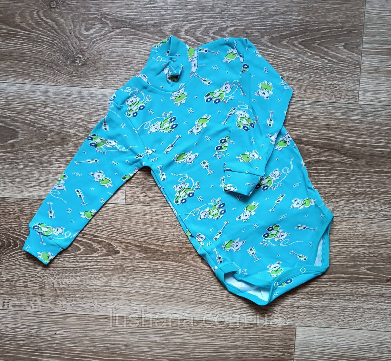 Боді гольф на хлопчика / довгий рукав / ведмедики / р.92, 18-24 міс., фото 1