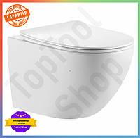 TS Унітаз підвісний Mixxus ELLIPSE із Extra Line системою змиву TORNADO 3.0 санітарний фарфор для ванної кімнати SHT55_Q