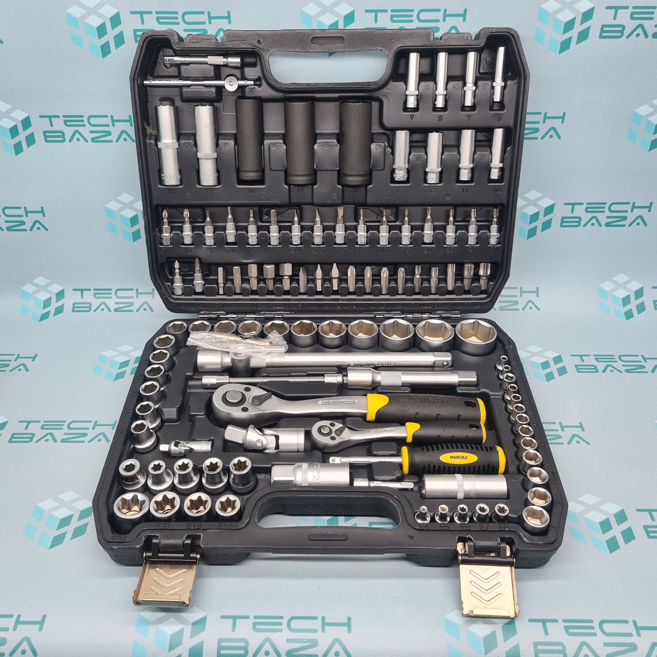 Набір насадок торцевих і біти 1/4" 1/2" 114шт CrV SIGMA (6003781)