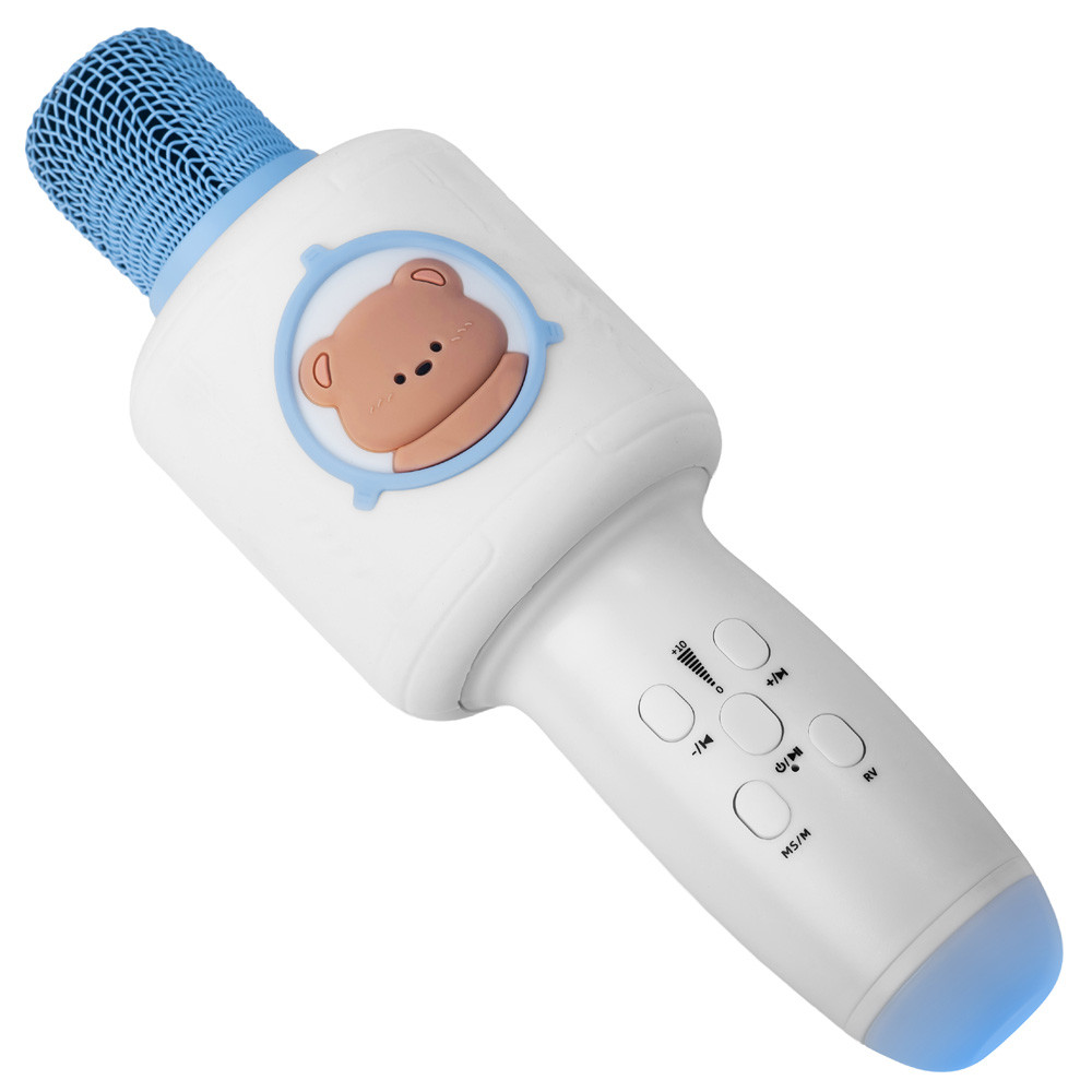 Караоке мікрофон дитячий LOSSO KIDS K7 Premium білий, фото 1
