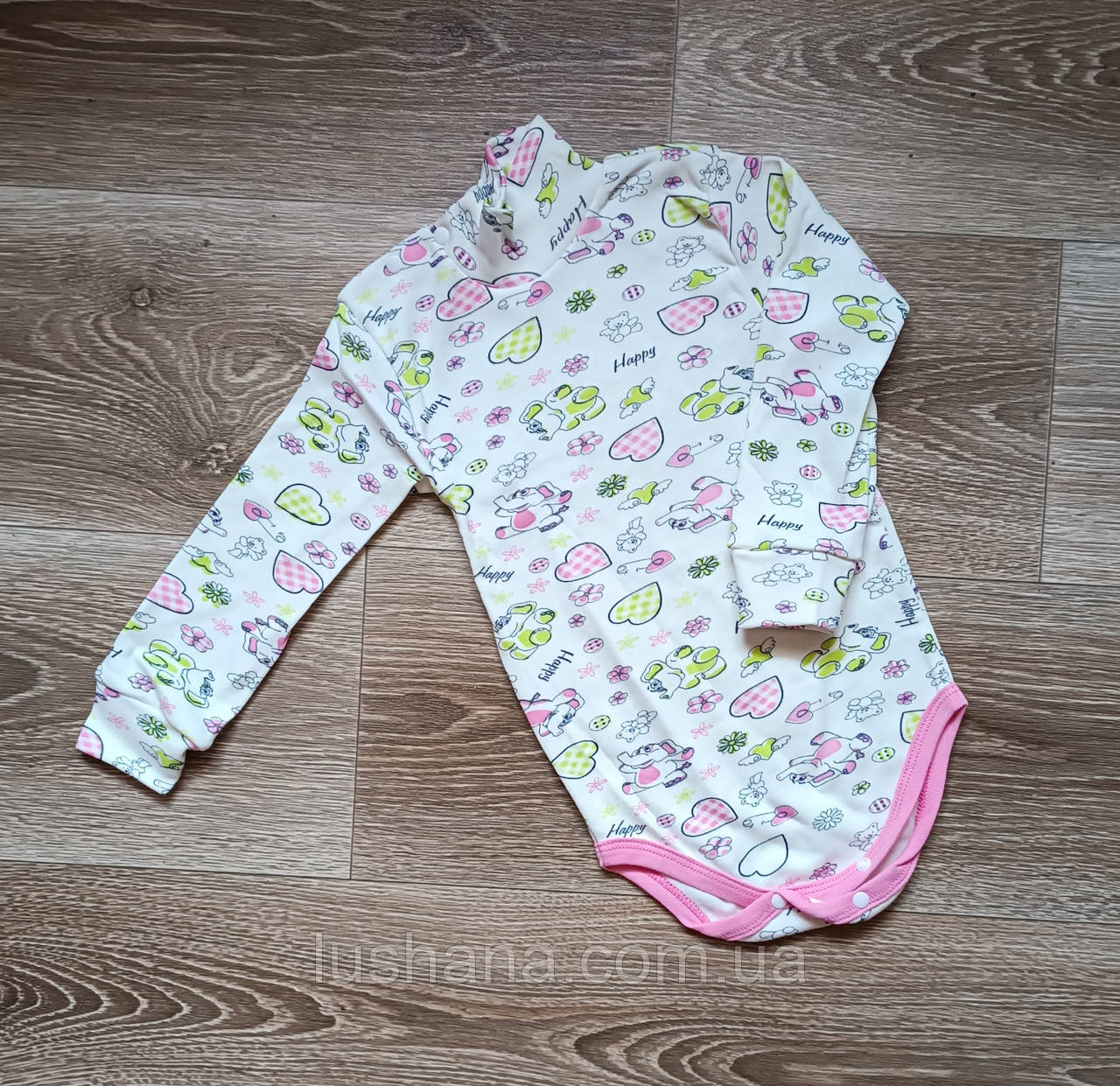 Боді гольф на дівчинку / довгий рукав / р.92-98, 2-3 роки, фото 1