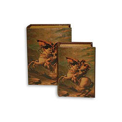 Скринька книга "Наполеон на коні" велика