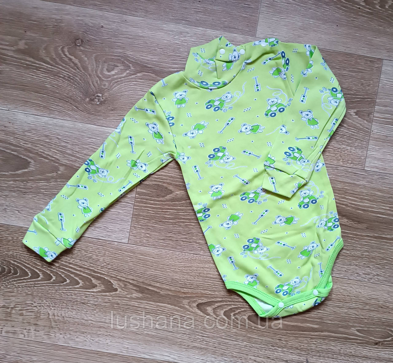 Боді гольф на хлопчика / довгий рукав / ведмедики / р.98, 2-3 роки, фото 1