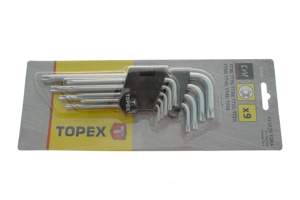 Набір ключів Г-под. Torx T10-T50 TOPEX 35D961 UA61, фото 1