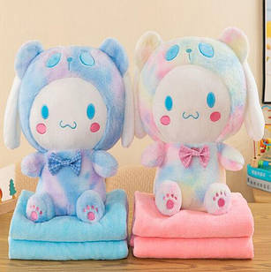 М'яка іграшка подушка Куромі з пледом усередині, висота 43 см