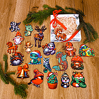 Подарочный набор деревянных эко-игрушек на елку Luxyart 20 шт (DN-749) karam mag