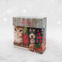 Салфетки-полотенца микрофибра Luxyart "Рождество" 25*50 см 8 шт (LR-280) karam mag