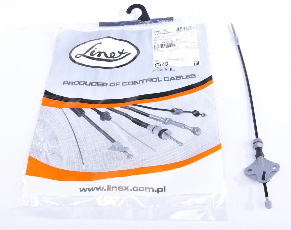 Трос ручника (передній) Ford B-Max/Fiesta/Courier 08- (408mm) LINEX 15.02.56 UA61, фото 1