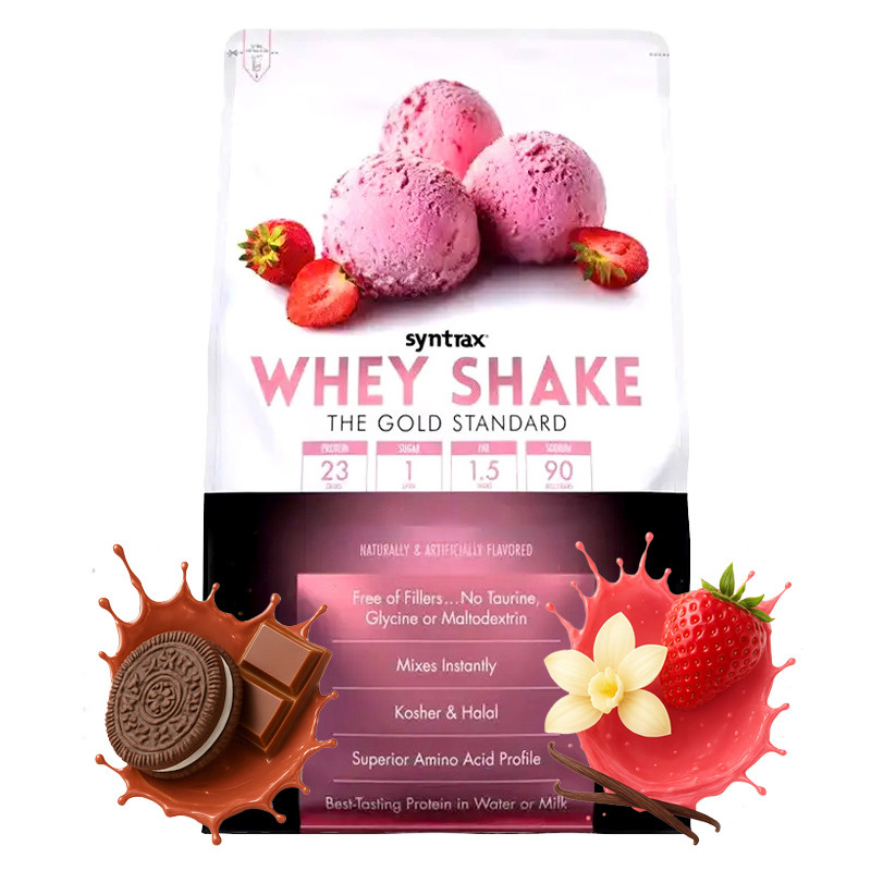 Сироватковий протеїн SYNTRAX Whey Shake 2.27 кг США | зі смаком