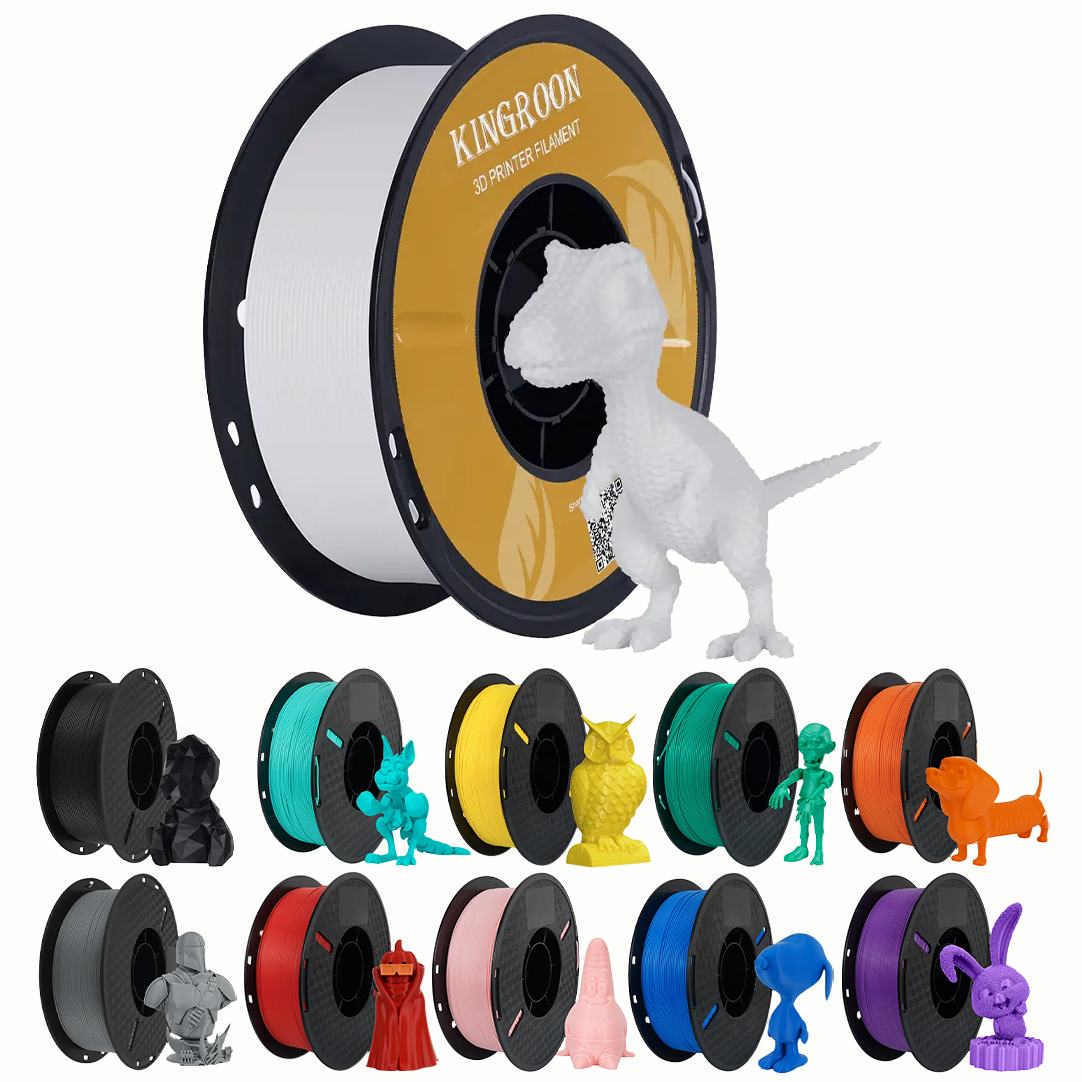 Філамент (пластик для 3D-принтера) High Speed PLA HCGS001 Kingroon 1,75 мм 1 кг White, фото 1