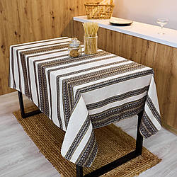 Скатертина вишита з українським орнаментом 3.0м х 1.5м (мст1-41-30)