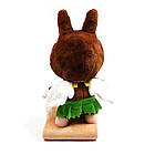 М'яка іграшка подушка Лабубу з пледом усередині, висота 55 см, фото 2