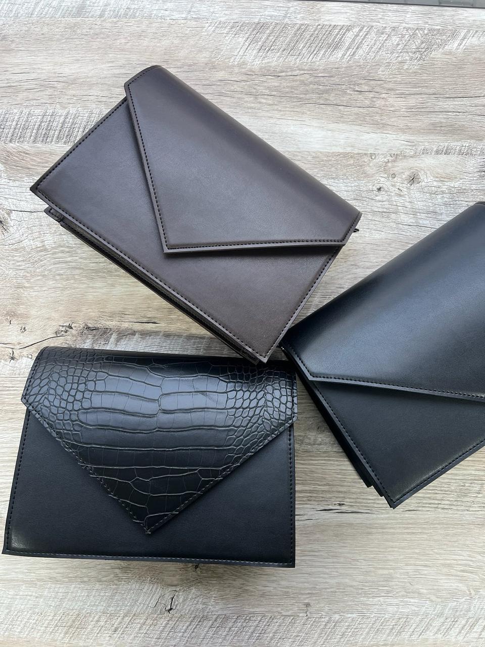 Сумка жіноча крос-боді відмінної якості з клапаном і довгим ремінцем 26*20 см Nata, фото 1