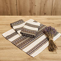 Серветка вишита з українським орнаментом 37х37см (мст1-41-37)