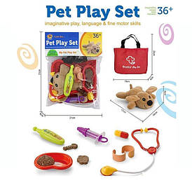Набір ветеринара KJ 05 A-12 м'яка іграшка, сумочка, аксесуари, в пакеті