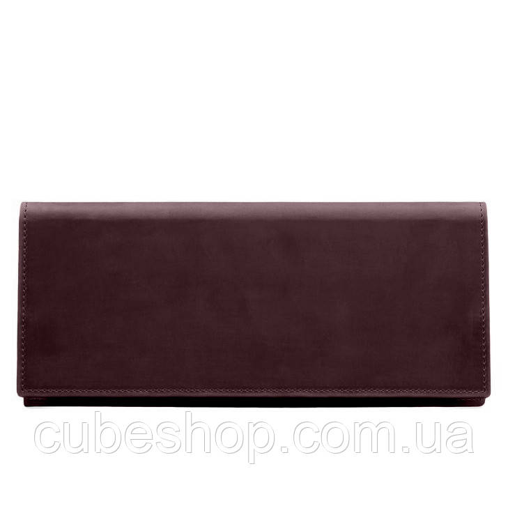 Настільний планер з блоком на пружині (бордовий) шкіра Crazy Horse